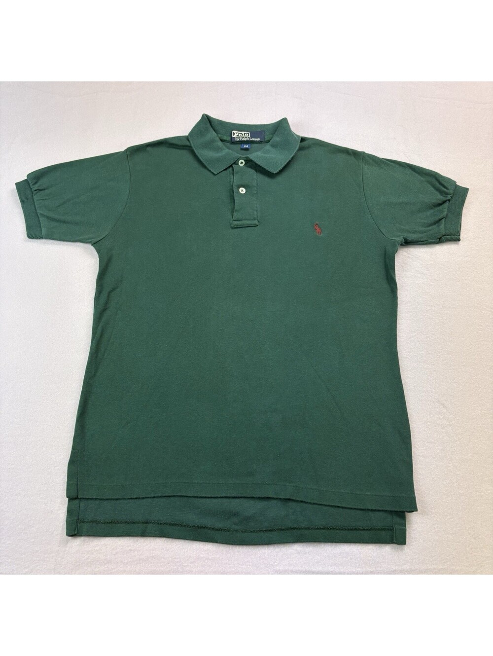 Vintage Polo Ralph Lauren Short Sleeve Polo Shirt Size Medium Green